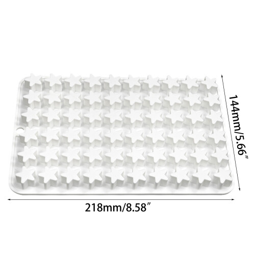 Sternförmige Silikonform mit 60 Mulden, 2