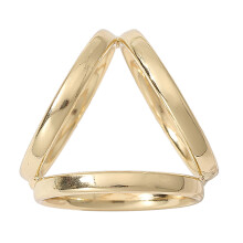Silk Scarf Clip Buckle Alloy Shawl Rings BucklesSimple-Gold