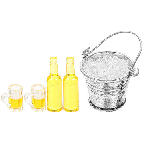 1 Set Mini Bierflasche Minibierbecher