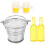 1 Set Mini Bierflasche Minibierbecher 6