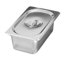 Set of 2 Canteen Bowl with Lid Buffet Stainless Steel Canteen Basin Hotel Pan with Lid Mini Fire Pit for Smores Canteen Tray Serving Bowl Kitchen