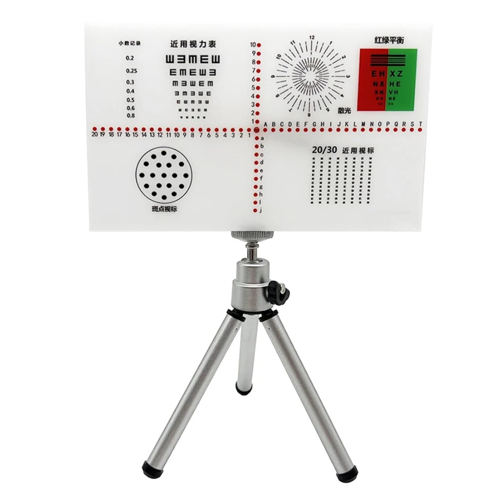 Phoria Strabismus AC/A Optometry Test Tools, Inspection Board with Tripod Mount with (Upgraded Version) 1 UK Upgraded Version
