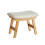 Bamboo Footstool, Rectangular Modern Upholstered Stool, MultiUse as Small Side Table 1