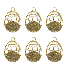6pcs Delicate Candy Box with Elegant Decoration Gold Storage