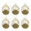 6pcs Delicate Candy Box with Elegant Decoration Gold Storage 1