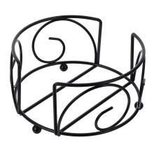 Iron Coaster Holder Round Metal Rack For Placemat Storage Minimalist Design Multifunction Drink Mat Holder Kitchen Home