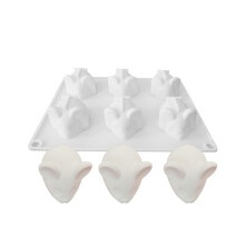 6-holte muisvormige siliconen mal fondant chocoladevorm DIY