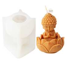 Candle Mold 3D Bodhisattva Figure Gypsum Cement Resin Mould-1