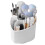 Makeup Brush Holder Organizer 360 Rotating Pen-White uncovered 1