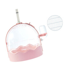 Pet Carrier Cage for Bird Travel Cage with-pink handbag