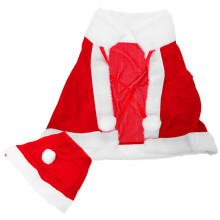 1 Set Kinder Weihnachts Santa Claus Kostüm Mit Umhang Und Hut