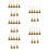 40 Mini Handgewebte Besen Puppenhaus Deko Bürste 11