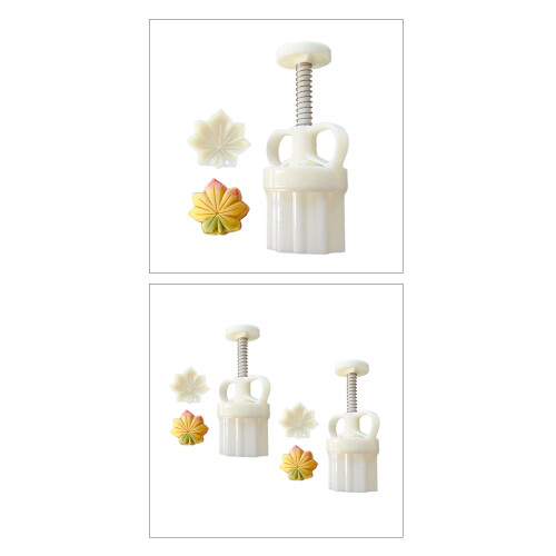 Chinese Pastry Mold 3D Maple Leaf Shaped Molds-2 molds 2 pieces 1