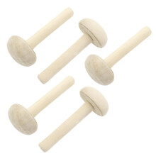 Wooden Mushroom Ink Rubbing Rollers 5Piece Set For Printmaking Scrapbooking Paper Printing