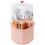 Make-upborstelhouder, 360 roterende-Roze bedekt 1
