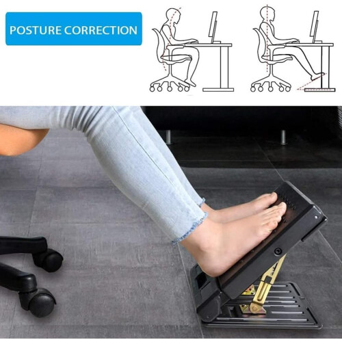 Adjustable Footrest Removable Cushion Leg Support Extension Height Adjustable Ergonomic Footrest 1