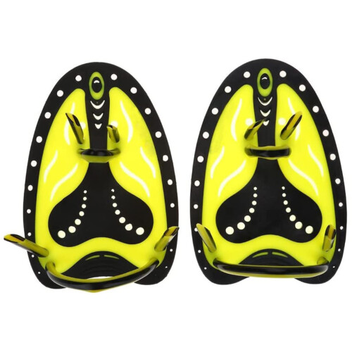 Swimming Paddle Power Hand Paddles Swimming Training Tools for  Yellow Adjustable