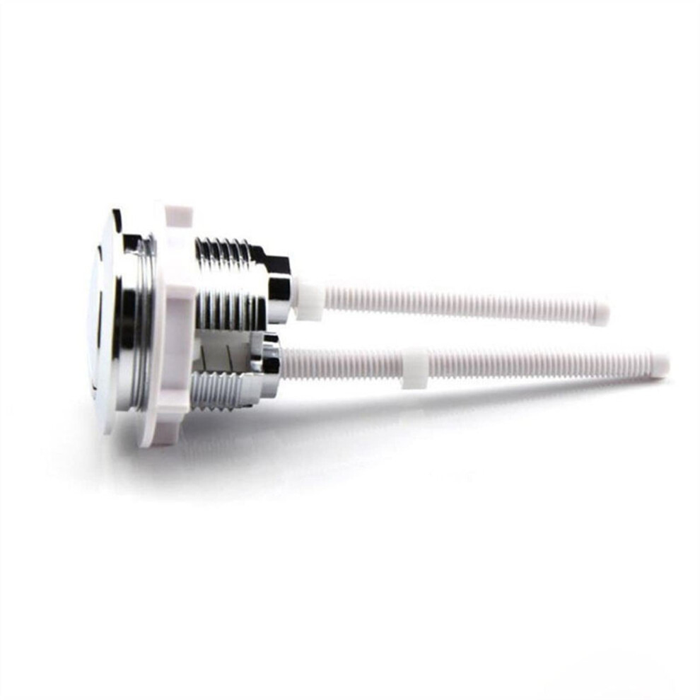 Toilet Tank Knob, Dual Flush Push Buttons Rods 38Mm Bathroom Accessories Silver 9001264162245