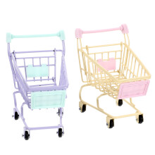 4 Mini Einkaufswagen Metall Kinder Spielzeug