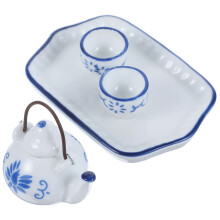 5 Sets Keramik Teebecher Set Puppenhaus