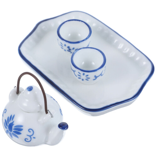 5 Sets Keramik Teebecher Set Puppenhaus