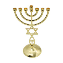 12 Tribes Menorah Jewish 7 Branch Candle Holder Jerusalem Temple