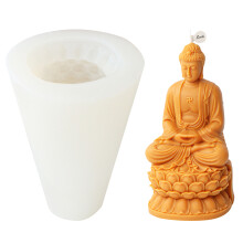 Candle Mold 3D Bodhisattva Figure Gypsum Cement Resin Mould-5