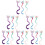18St Kinder Haarclips Gekleurde Pruik Feest Cosplay Accessoire 10
