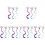 18St Kinder Haarclips Gekleurde Pruik Feest Cosplay Accessoire 6