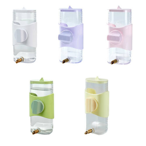 Plastic Parrot Pin Type Water Bottle Dispenser Feeder-Green 1
