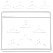 4 Sets Mini Kleiderbügel Für Puppenkleidung, Gestell Aus