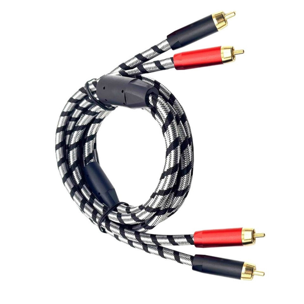 Durability Braide Stereo Audios Cable 2Rca Male To Male-2M 7709000215799