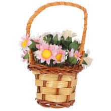 2Stk Künstlicher Blumenkorb Falscher Blumenkorb Für Miniaturhaus Deko