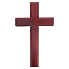 Hand-Carved Wooden Cross Wall Hanging Religious Home Decor