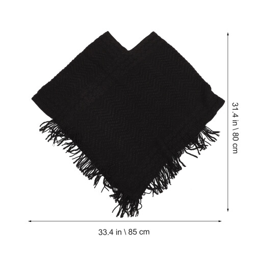 Winter Strickpullover Poncho Schal Umhang Bekleidungszubehör 1
