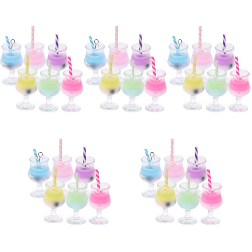 30Stk Mini Bubble Tea Becher, Kunststoff, Realistische Mini Deko 2