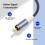 Two Shielded 2RCA Cable Y Split Design High Density Braideds-1m 4