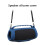 Silicone Case with Shoulder Straps for Charge 5 Portable-Black 3