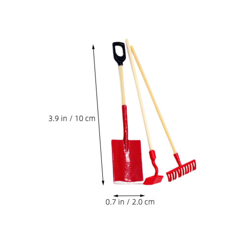 3 Sets Mini Für Puppenhaus Garten 2