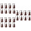 24 Sets Mini Weihnachtsmodell Desktop Instrument 4