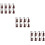 24 Sets Mini Weihnachtsmodell Desktop Instrument 3