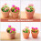 2Stk Mini Rose In Töpfchen Verziert Mini Accessoires Diy 4
