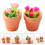 2Stk Mini Rose In Töpfchen Verziert Mini Accessoires Diy 7