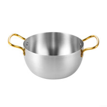 Stainless Steel Ramen Noodle Pot With Handles Stackable Space Saving 18 Cm Gas Stove Compatible For Soup Noodles Pasta
