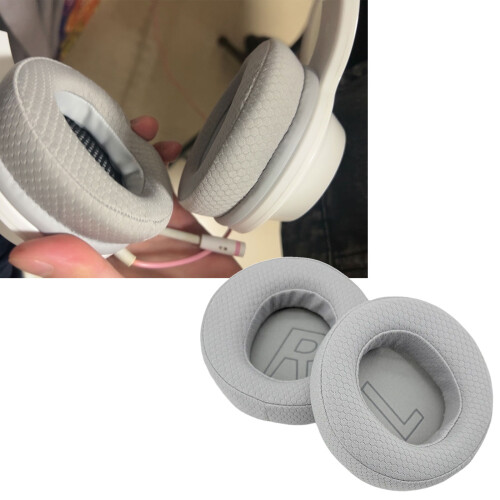 2pcs/pair Earpads Head-mounted Earphone Ear Pad Headphone-Black 2