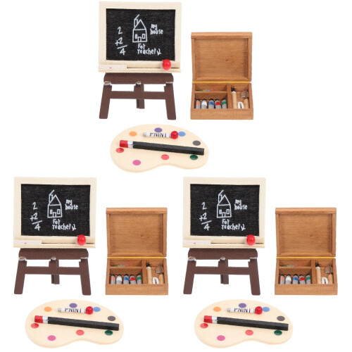 3 Sets Malwerkzeug Mit Staffelei Und Für 2