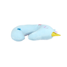 Unicorns Ushaped Pillow Lovely Neck Office Sleeping-Blue