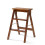 Kitchen Wooden Step Stool For Adults Solid Wood Folding Stepladder Portable Fold Up Footstool Multifunction Brown A 1
