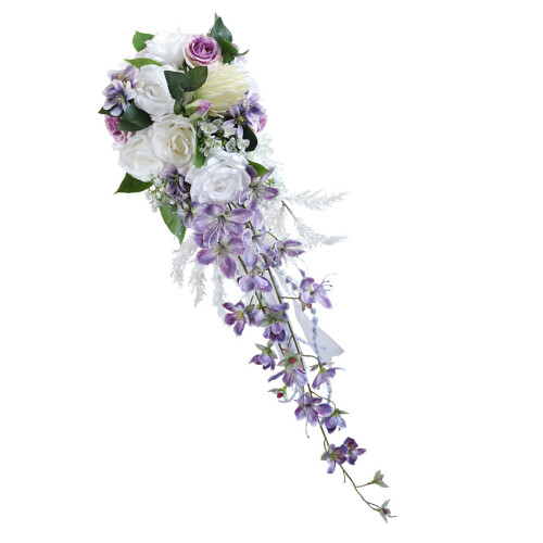Bride Artificial Rose Bridals Bouquets for Wedding Ceremony