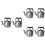 6 Stuks Mini Waterkoker Pretend Play Kettle Micro Landschap Accessoire 8